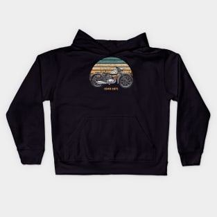 Bantam 1948-1971 Vintage Motorcycle Design Kids Hoodie